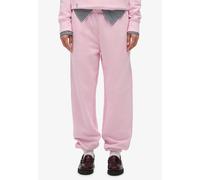 Sweathose SUPERDRY "Essential Logo Jogger Hb", Damen, Gr. L, N-Gr, marigold, schwarz, optic, Jersey, Obermaterial: 100% Baumwolle, Hosen Sweathose (16312846-L) marigold, schwarz, optic