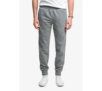 Sweathose SUPERDRY "ESSENTIAL LOGO JOGGERS HB", Herren, Gr. L, N-Gr, antique grau marl, angeraute Sweatware, Obermaterial: 60% Baumwolle, 40% Polyester, meliert, relaxed fit knöchellang, Hosen Sweatho