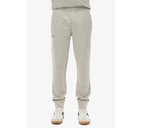 Sweathose SUPERDRY "ESSENTIAL LOGO JOGGERS HB", Herren, Gr. S, N-Gr, grau (varsity grau grindle), Web, Obermaterial: 60% Baumwolle, 40% Polyester, meliert, relaxed fit knöchellang, Hosen Sweathose (60