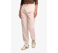 Sweathose SUPERDRY "SIGNATURE EMB CUFFED JOGGER", Damen, Gr. XL, N-Gr, rose blush pink, Sweatware, Obermaterial: 60% Baumwolle, 40% Polyester, unifarben, lang, Hosen Sweathose, Baumwollmischung, relax