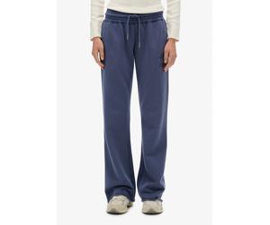 Sweathose SUPERDRY "SU-ATHLETIC PRINT FLARE JOGGER", Damen, Gr. L, N-Gr, blau (mariner navy), Sweatware, Obermaterial: 100% Baumwolle, unifarben, regular fit normal, Hosen Sweathose (22896159-L) marin