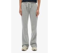 Sweathose SUPERDRY "SU-ATHLETIC PRINT FLARE JOGGER", Damen, Gr. XL, N-Gr, grau (grau marl), Sweatware, Obermaterial: 60% Baumwolle, 40% Polyester, unifarben, regular fit normal, Hosen Sweathose (47329