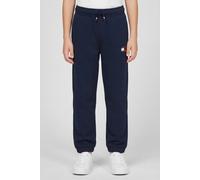 Sweathose TOMMY HILFIGER, Mädchen, Gr. 14 (164), N-Gr, schwarz night navy, Sweatware, Obermaterial: 100% Baumwolle, unifarben, regular fit lang, Hosen Sweathose, Kinder bis 16 Jahre, gerade Beinform (