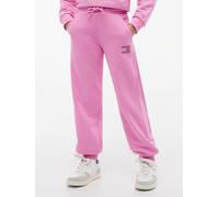 Sweathose TOMMY HILFIGER, Mädchen, Gr. 16 (176), N-Gr, pink daisy, Sweatware, Obermaterial: 68% Baumwolle, 32% Polyester, unifarben, regular fit lang, Hosen Sweathose, Glitzersteine, Regular Fit, Kind