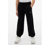 Sweathose TOMMY HILFIGER, Mädchen, Gr. 16 (176), N-Gr, schwarz, Sweatware, Obermaterial: 68% Baumwolle, 32% Polyester, unifarben, regular fit lang, Hosen Sweathose, Glitzersteine, Regular Fit, Kinder