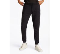 Sweathose TOMMY JEANS "TJM SLIM S FLAG SWEATPANT", Damen, Gr. S, N-Gr, schwarz, Sweatware, Obermaterial: 80% Baumwolle, 20% Polyester, slim fit lang, Hosen Sweathose, Mit Kordelzug (63559314-S)