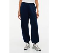 Sweathose TOMMY JEANS "TJW BADGE SWEATPANTS", Damen, Gr. XL (46), N-Gr, dunkelblau, Sweatware, Obermaterial: 84% Baumwolle, 16% Polyester, unifarben, relaxed fit lang, Hosen Sweathose, Baumwollmischun
