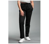 Sweathose TRIGEMA "TRIGEMA Freizeithose aus Sweat-Qualität", Damen, Gr. XL, Normalgrößen, schwarz, Sweatware, 70% Baumwolle, 30% Polyester, Hosen Sweathose (41485019-XL) schwarz