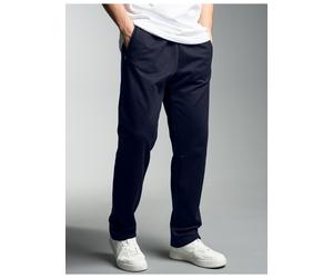Sweathose TRIGEMA "TRIGEMA Freizeithose aus Sweat-Qualität", Herren, Gr. 3XL, Normalgrößen, blau (navy), Sweatware, 70% Baumwolle, 30% Polyester, Hosen Sweathose (446811-XXXL) navy