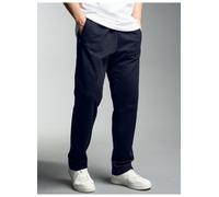 Sweathose TRIGEMA "TRIGEMA Freizeithose aus Sweat-Qualität", Herren, Gr. M, US-Größen, blau (navy), 70% Baumwolle, 30% Polyester, Hosen Sweathose (446811-M) navy