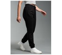 Sweathose TRIGEMA "TRIGEMA Jogginghose", Damen, Gr. XS, US-Größen, schwarz, 70% Baumwolle, 30% Polyester, Hosen Sweathose (411665-XS) schwarz