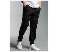 Sweathose TRIGEMA "TRIGEMA Jogginghose", Herren, Gr. L, Normalgrößen, schwarz, Sweatware, 70% Baumwolle, 30% Polyester, Hosen Sweathose (442723-L) schwarz
