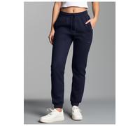 Trigema Damen Relaxed Sporthose 575096, Gr. 48 (Herstellergröße: XL), Blau (Navy 046)