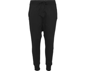Sweathose URBAN CLASSICS "Urban Classics Damen Ladies Light Fleece Sarouel Pant", Damen, Gr. M, US-Größen, schwarz, 60% Baumwolle, 40% Polyester, unifarben, relaxed fit, Hosen Sweathose (19424103-M) s