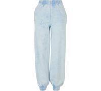Sweathose URBAN CLASSICS "Urban Classics Damen Ladies Towel Washed Sweat Pants", Damen, Gr. 5XL, US-Größen, blau (balticblau), 70% Baumwolle, 30% Polyester, unifarben, loose fit, Hosen Sweathose (9783