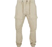 Sweathose URBAN CLASSICS "Urban Classics Herren Front Pocket Cargo Jogging Pants", Herren, Gr. L, US-Größen, concrete, 100% Baumwolle, unifarben, relaxed fit, Hosen Sweathose (73480253-L) concrete