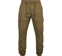 Sweathose URBAN CLASSICS "Urban Classics Herren Front Pocket Cargo Jogging Pants", Herren, Gr. XL, US-Größen, summerolive, 100% Baumwolle, unifarben, relaxed fit, Hosen Sweathose (25740859-XL) summero