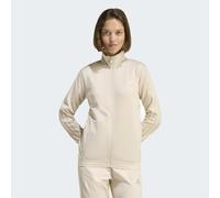 Sweatjacke ADIDAS SPORTSWEAR "DAYREADY", Damen, Gr. L, beige (crystal linen), Obermaterial: 100% Polyester, angesetztes Bündchen, Sweatjacken Sweatjacke (82022854-L) crystal linen
