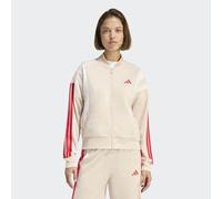 Sweatjacke ADIDAS SPORTSWEAR "W 3S FASHION TT", Damen, Gr. M, rosa (crystal linen, pure ruby), Obermaterial: 100% Polyester, normal, angesetztes Bündchen, Sweatjacken Sweatjacke (63032841-M) crystal l