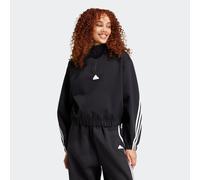 Sweatjacke ADIDAS SPORTSWEAR "W FI 3S QZ", Damen, Gr. XL, schwarz, Obermaterial: 64% Baumwolle, 36% Polyester, angesetztes Bündchen, Sweatjacken Sweatjacke (82317827-XL) schwarz