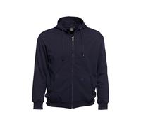 Sweatjacke AHORN SPORTSWEAR, Herren, Gr. 3XL, blau, 70% Baumwolle, 30% Polyester, bestickt, unifarben, normal, ohne Ausschnitt, Sweatjacken Sweatjacke, in Oversize Passform (46107268-XXXL) blau