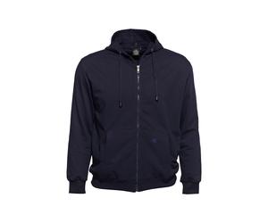 Sweatjacke AHORN SPORTSWEAR, Herren, Gr. 3XL, blau (dunkelblau), 70% Baumwolle, 30% Polyester, bestickt, unifarben, normal, ohne Ausschnitt, Sweatjacken Sweatjacke, in Oversize Passform (46107268-XXXL