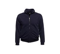 Sweatjacke AHORN SPORTSWEAR, Herren, Gr. 4XL, blau, 100% Baumwolle, bestickt, unifarben, normal, hoch geschlossener Ausschnitt, Sweatjacken Sweatjacke, in sportlichem Design (83229130-4XL) blau