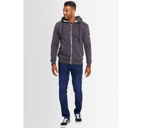 Sweatjacke ALESSANDRO SALVARINI "ASGeenio", Herren, Gr. S (48), grau (anthrazit), Obermaterial: 65% Baumwolle, 35% Polyester, Sweatjacken Sweatjacke, mit hohem Kragen (15346569-S) anthrazit