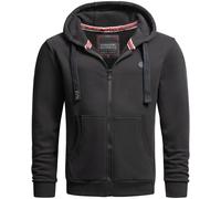 Sweatjacke ALESSANDRO SALVARINI "ASLomborio", Herren, Gr. M (50), schwarz, Obermaterial: 65% Baumwolle, 35% Polyester, Sweatjacken Sweatjacke, warme Kapuzenjacke (23749062-M) schwarz