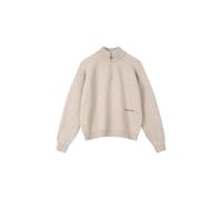 Sweatjacke ANOTHER COTTON LAB "Another Cotton Lab Another Pullover", Damen, Gr. S, beige (sand), 42% Polyacryl, 30% Polyester, 28% Nylon, unifarben, hoch geschlossener Ausschnitt, Sweatjacken Sweatjac