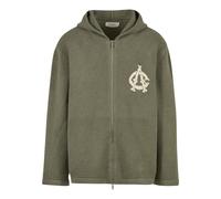 Sweatjacke ANOTHER COTTON LAB "Another Cotton Lab Another Yankee Knit Zipper", Herren, Gr. M, grün, 100% Baumwolle, mehrfarbig, normal, ohne Ausschnitt, Sweatjacken Sweatjacke (30085835-M) grün
