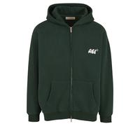 Sweatjacke ANOTHER COTTON LAB "Another Cotton Lab Caffeine Dept. Zip Hoodie", Damen, Gr. XS, grün, 52% Baumwolle, 48% Polyester, Rundhals, Sweatjacken Sweatjacke (51551124-XS) grün