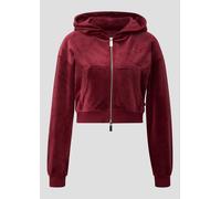 Sweatjacke aus weichem Nicki mit Logo-Stickerei | QS x Von Dutch S rot 2175516.3900.S