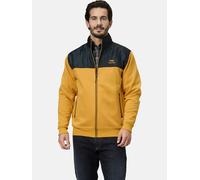 Sweatjacke BABISTA "Sweatjacke LUCIVENZA", Herren, Gr. 52, gelb (dunkelgelb), Obermaterial: 100% Baumwolle CO., normal, ohne Ausschnitt, Sweatjacken Sweatjacke, mit Motiv-Stickerei (85236544-52) dunke