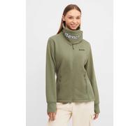 Sweatjacke BENCH. "HAYLO", Damen, Gr. 36, grün (khaki), Sweatware, Obermaterial: 60% Baumwolle, 40% Polyester, unifarben, figurbetont, Sweatjacken Sweatjacke (56522432-36)