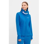Sweatjacke BENCH. "HAYLO", Damen, Gr. 40, blau (bright blau), Sweatware, Obermaterial: 60% Baumwolle, 40% Polyester, unifarben, figurbetont, Sweatjacken Sweatjacke (30295538-40)