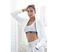 Sweatjacke BENCH. LOUNGEWEAR Gr. 40/42, beige (ecru) Damen Sweatjacken (40731724-40) ecru