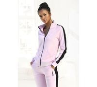 Sweatjacke BENCH. LOUNGEWEAR Gr. 44/46, rosa (rosa, schwarz) Damen Sweatjacken (60060855-44) rosa, schwarz