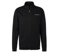 Sweatjacke BENCH. LOUNGEWEAR, Herren, Gr. 44/46 (S), schwarz, Sweatware, Obermaterial: 60% Baumwolle, 40% Polyester, unifarben, Basic, hüftbedeckend, Rundhals, Rippbündchen, Sweatjacken Sweatjacke, mi