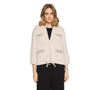 Sweatjacke BETTY BARCLAY "Damen mit Kapuze", Damen, Gr. 38, grau beige, Sweatware, Obermaterial: 52% Polyester, 41% Modal, 7% Elasthan, lässig geschnitten normal, Sweatjacken Sweatjacke (99254942-38) 