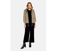 Sweatjacke BETTY BARCLAY "Damen mit Kapuze", Damen, Gr. 44, beige (soft olive), Sweatware, Obermaterial: 52% Polyester, 41% Modal, 7% Elasthan, lässig geschnitten normal, Sweatjacken Sweatjacke (73897
