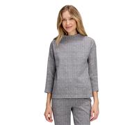 Sweatjacke BETTY BARCLAY "Damen mit Kragen", Damen, Gr. 38, grau (grau, beige), Sweatware, Obermaterial: 50% Baumwolle, 48% Polyester, 2% Elasthan, gerade normal, Sweatjacken Sweatjacke (47085347-38) 