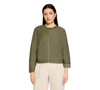 Sweatjacke BETTY BARCLAY "Damen mit Rippenstruktur", Damen, Gr. 40, dusty olive, Obermaterial: 65% Polyester, 35% Baumwolle, figurumspielend normal, Rundhals, Sweatjacken Sweatjacke (95292606-40) dust