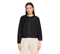 Sweatjacke BETTY BARCLAY "Damen mit Rippenstruktur", Damen, Gr. 42, schwarz, Obermaterial: 65% Polyester, 35% Baumwolle, figurumspielend normal, Rundhals, Sweatjacken Sweatjacke (12188110-42) schwarz