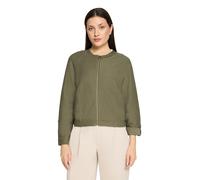 Sweatjacke BETTY BARCLAY "Damen mit Rippenstruktur", Damen, Gr. 46, dusty olive, Obermaterial: 65% Polyester, 35% Baumwolle, figurumspielend normal, Rundhals, Sweatjacken Sweatjacke (95292606-46) dust