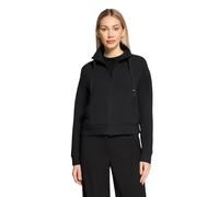 Sweatjacke BETTY BARCLAY "Damen mit Rippenstruktur", Damen, Gr. 48, schwarz, Sweatware, Obermaterial: 54% Viskose, 40% Polyester, 6% Elasthan, figurumspielend normal, Sweatjacken Sweatjacke (54875857-