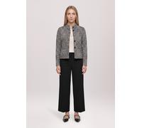 Sweatjacke BETTY BARCLAY "Damen mit Stehkragen", Damen, Gr. 44, grau (schwarz, beige), Jersey, Obermaterial: 69% Polyester, 29% Viskose, 2% Elasthan, gerade normal, Sweatjacken Sweatjacke (66096000-44