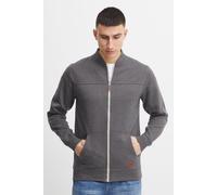 Blend BHArco Herren Sweatjacke Collegejacke Cardigan mit kurzem Stehkragen Reißverschluss Kängurutasche Baumwollmischung Regular fit, Größe:S, Farbe:Pewter Mix (70817)