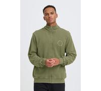 Sweatjacke BLEND "BHFactor", Herren, Gr. M, winter moss, Sweatware, 100% Baumwolle, bedruckt, Basic, normal normal, ohne Ausschnitt, Bündchen, Sweatjacken Sweatjacke, Bequeme Sweatjacke mit Stehkragen