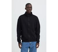 Sweatjacke BLEND "BHJUSTE STAND SWEATSHIRT", Herren, Gr. XXL, schwarz (schwarz beauty), Sweatware, Obermaterial: 60% Baumwolle, 40% Polyester, unifarben, regular fit normal, Rundhals, Rippbündchen, Sw
